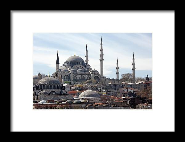 Istanbul Framed Print featuring the photograph Istanbul In Turkey by Steve Allen