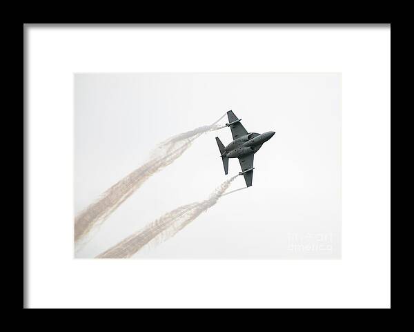 20th July 2019 Framed Print featuring the photograph Italian Air Force Leonardo T-346a In Flight by Us Air Force, Airman 1st Class Jennifer Zima/science Photo Library