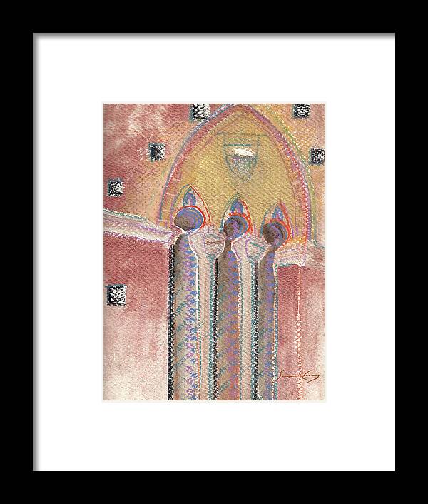 Watercolor Framed Print featuring the painting Italian Arch by Suzanne Giuriati Cerny