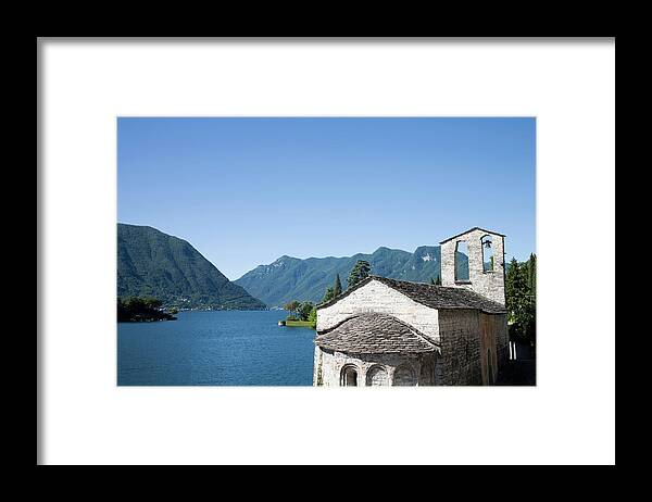 Scenics Framed Print featuring the photograph Italy, Lombardy, Lake Como, Old Church by Buena Vista Images