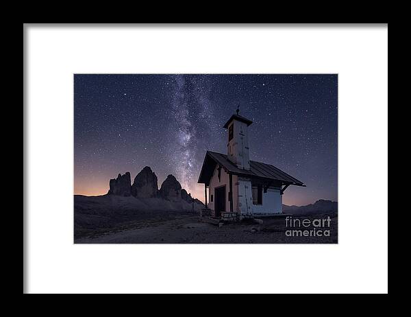 Alto Adige Framed Print featuring the photograph Italy, Sexten Dolomites, Tre Cime Di by Westend61