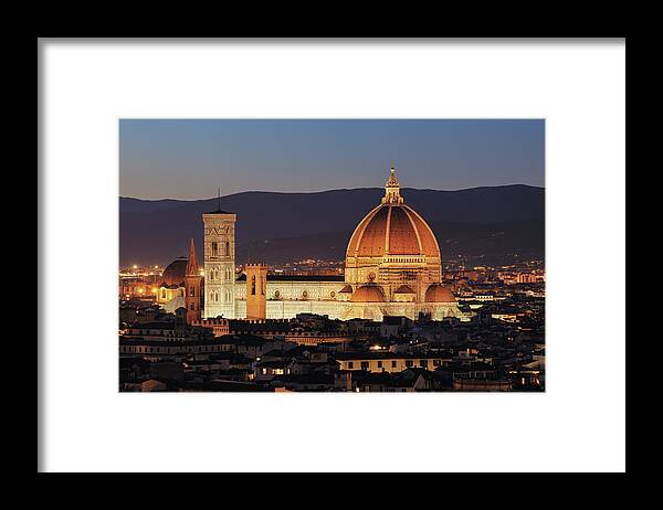 Unesco Framed Print featuring the photograph Italy, Tuscany, Florence, Palazzo by Westend61