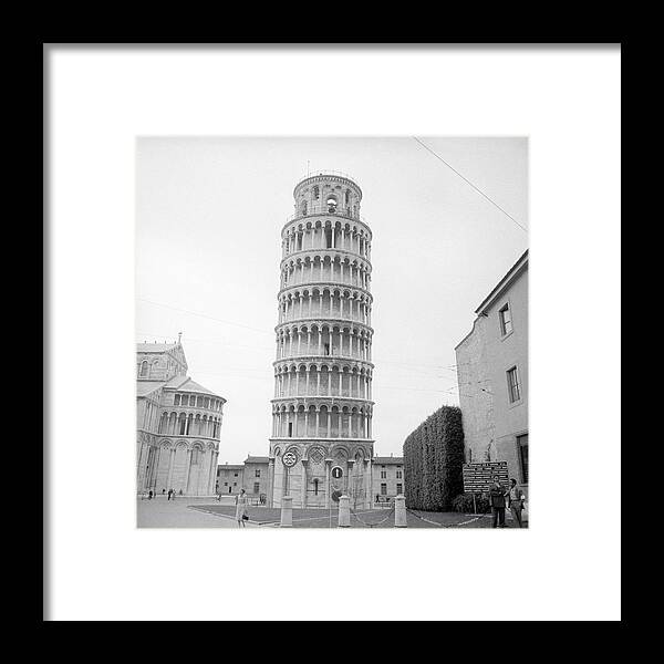 Outdoors Framed Print featuring the photograph Italy, Tuscany, Pisa, Leaning Tower Of by George Marks