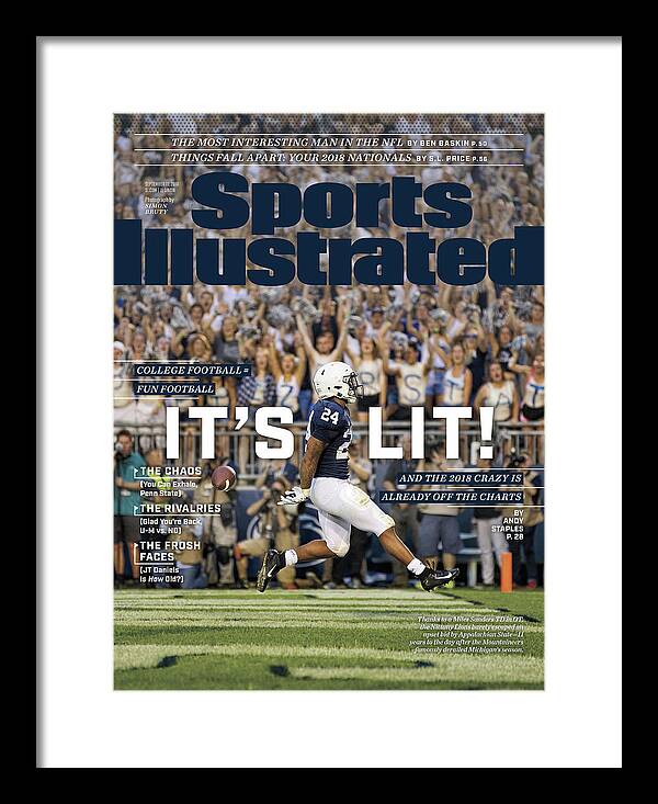 Magazine Cover Framed Print featuring the photograph Its Lit And The 2018 Crazy Is Already Off The Charts Sports Illustrated Cover by Sports Illustrated