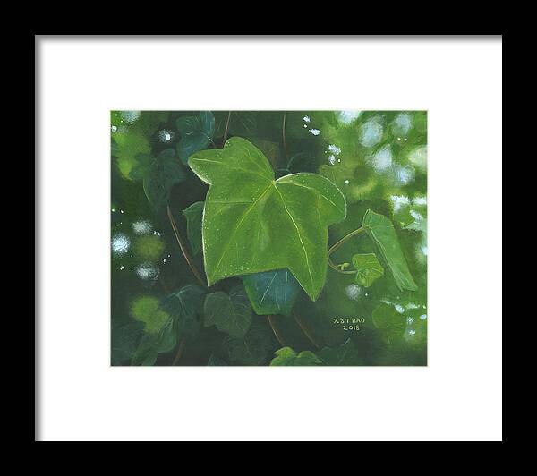 Ivy Framed Print featuring the painting Ivy Waltz by Helian Cornwell