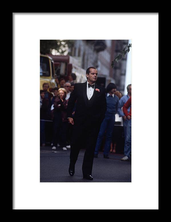 Vertical Framed Print featuring the photograph Jack Nicholson by Art Zelin