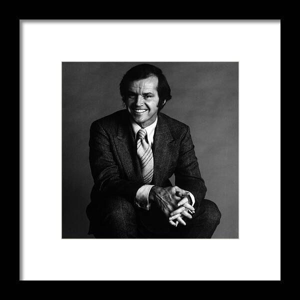 People Framed Print featuring the photograph Jack Nicholson by Jack Robinson