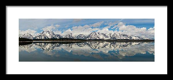 Tetons Framed Print featuring the photograph Jackson lake by Mary Hone