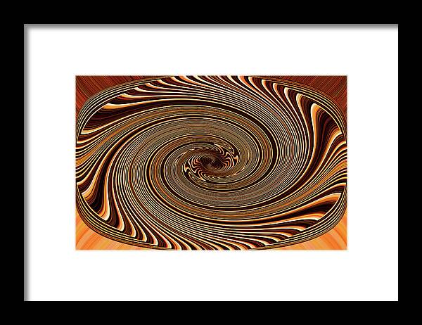 Janca Abstract 0068e3 Framed Print featuring the digital art Janca Abstract 0068e3 by Tom Janca
