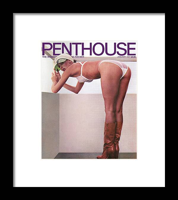 Lingerie Framed Print featuring the photograph January 1977 Penthouse Cover by Penthouse