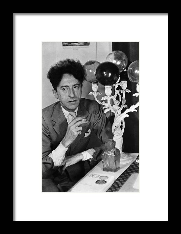 Artist Framed Print featuring the photograph Jean Cocteau by Gisele Freund