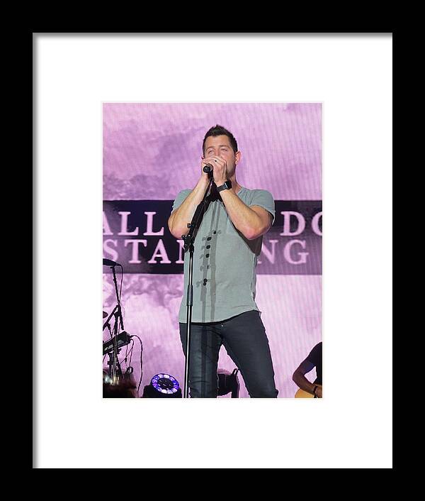 Jeremy Camp Framed Print featuring the photograph Jeremy Camp by Aaron Martens