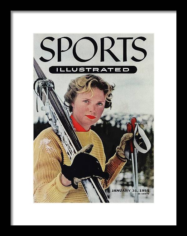 Magazine Cover Framed Print featuring the photograph Jill Kinmont, Ski Slalom Champion Sports Illustrated Cover by Sports Illustrated