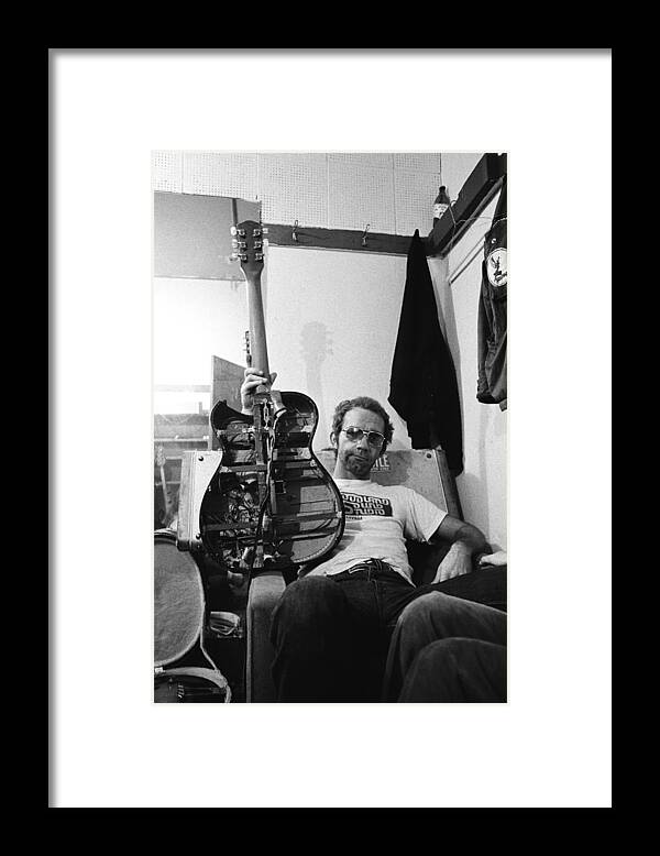 San Francisco Framed Print featuring the photograph Jj Cale Backstage by Richard Mccaffrey San Francisco Framed Print featuring the photograph Jj Cale Backstage by Richard Mccaffrey