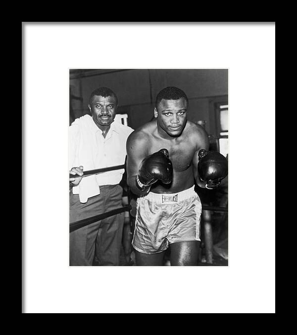 Joe Frazier Framed Print featuring the photograph Joe Frazier by American Stock Archive