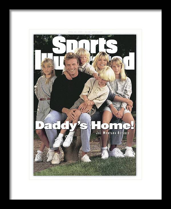 Magazine Cover Framed Print featuring the photograph Joe Montana, Nfl Retirement Sports Illustrated Cover by Sports Illustrated