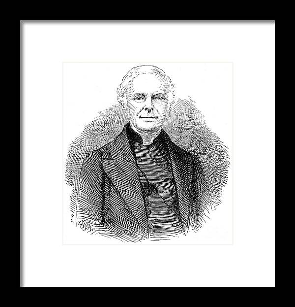 Engraving Framed Print featuring the drawing John Keble 1792-1866, English by Print Collector