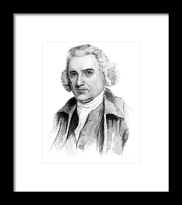 Engraving Framed Print featuring the drawing John Smeaton, 18th Century English by Print Collector