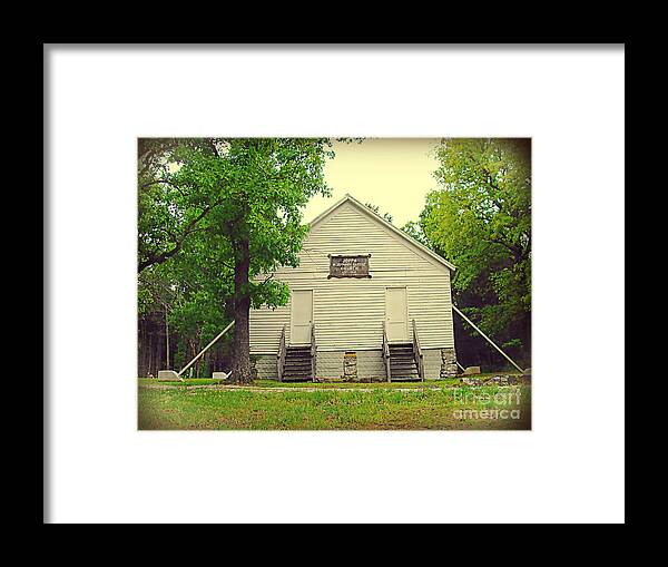 Historic Framed Print featuring the photograph Joppa Missionary Baptist Church 1862 by Stacie Siemsen