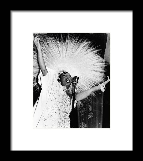 Singer Framed Print featuring the photograph Josephine Baker by Archive Photos