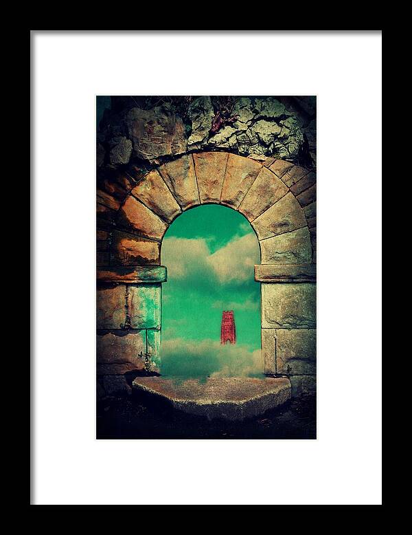 Archway Framed Print featuring the digital art Journey To Avalon by Christine Lake