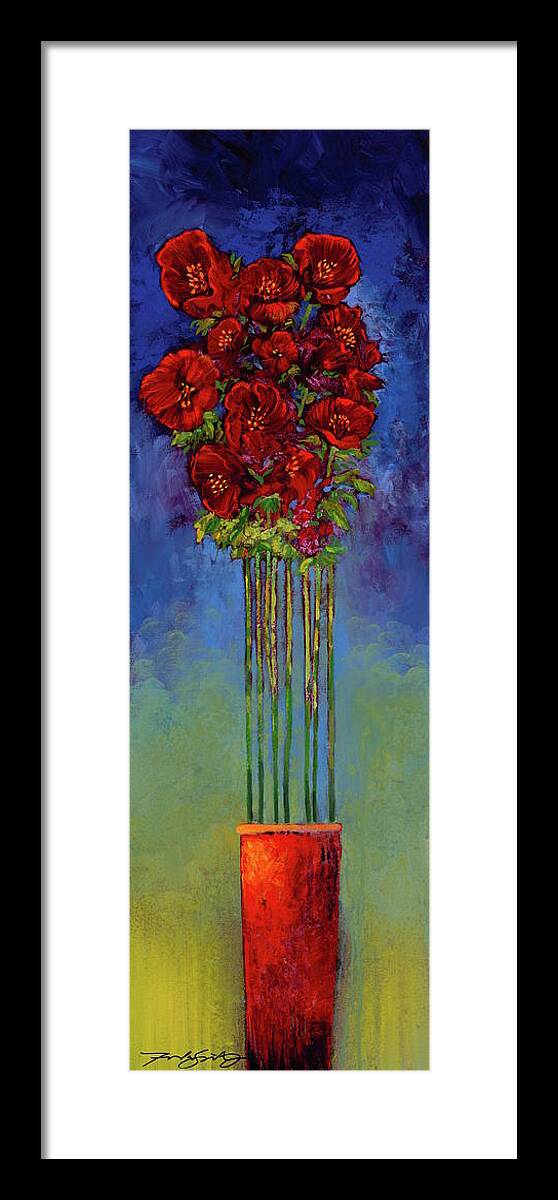 Bloomscapes Framed Print featuring the painting Joy In Our Midst by Ford Smith