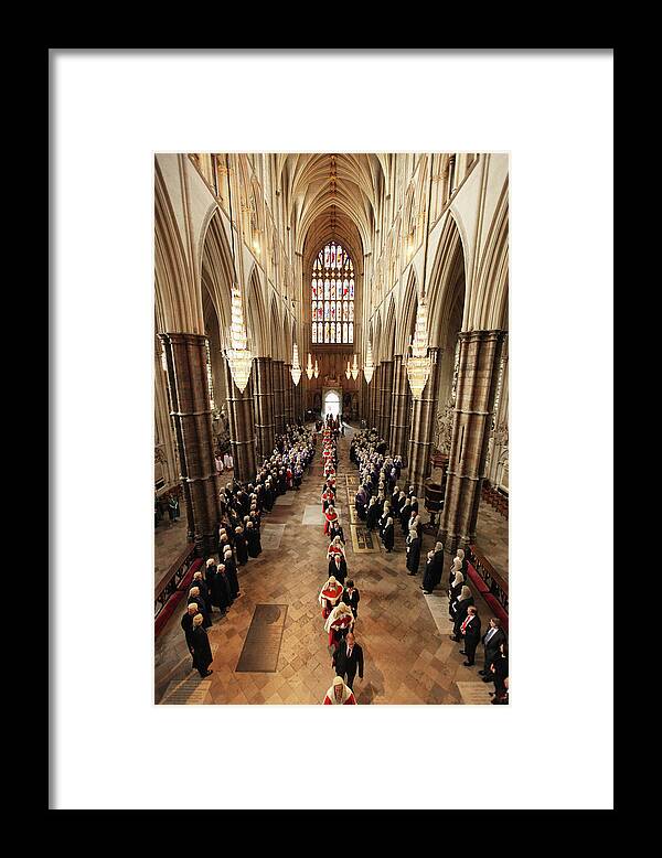 England Framed Print featuring the photograph Judges Attend Their Annual Service Of by Dan Kitwood
