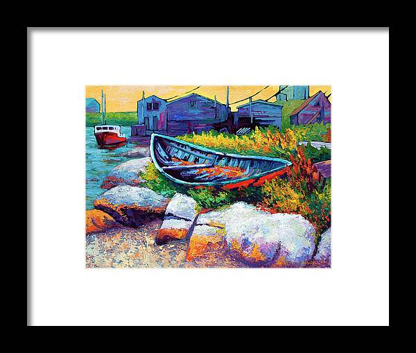 Judy East Coast Boat Faa Framed Print featuring the painting Judy East Coast Boat Faa by Marion Rose