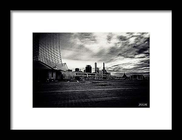 Photograph Framed Print featuring the photograph JULIE's Photo Monochrome-253 by Angel Julie