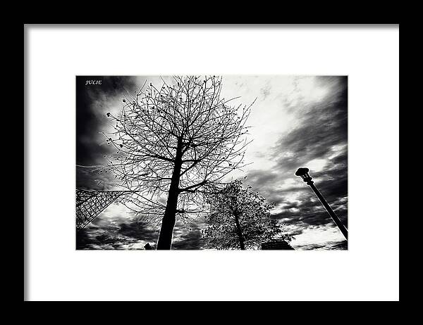 Photograph Framed Print featuring the photograph JULIE's Photo Monochrome-254 by Angel Julie