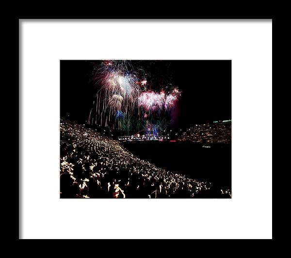 Editors' Picks Framed Print featuring the photograph July 4th Fireworks In LA by Ralph Crane