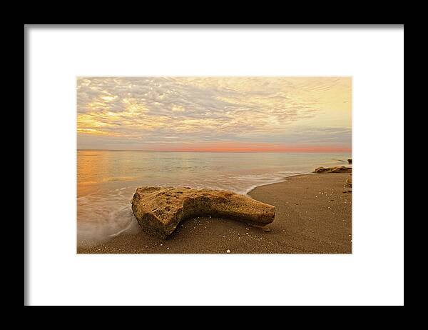 Jupiter Framed Print featuring the photograph Jupiter Beach by Steve DaPonte