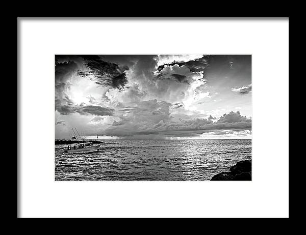 Seascape Framed Print featuring the photograph Jupiter Inlet No 2 by Steve DaPonte