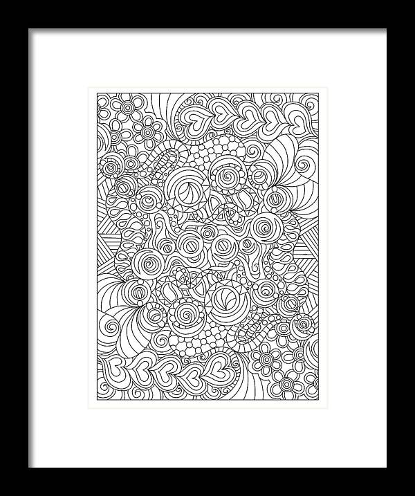 Just A Little Fun Framed Print featuring the drawing Just A Little Fun by Kathy G. Ahrens