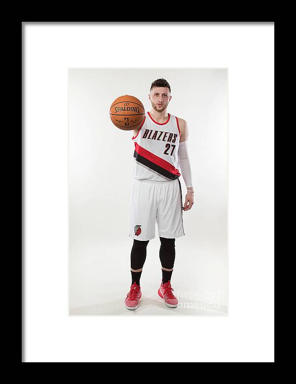 Jusuf Nurkić Framed Print featuring the photograph Jusuf Nurkic Photo Shoot by Sam Forencich