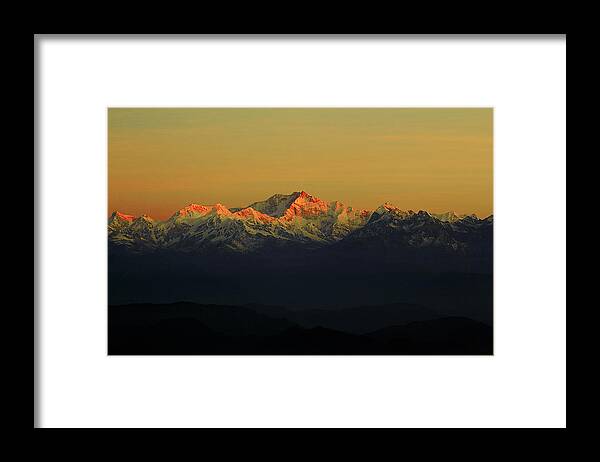 Tranquility Framed Print featuring the photograph Kanchenjunga Peak by Fahad Hasan