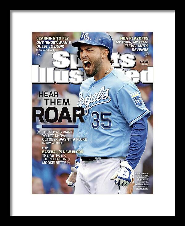 Magazine Cover Framed Print featuring the photograph Kansas City Royals Hear Them Roar Sports Illustrated Cover by Sports Illustrated