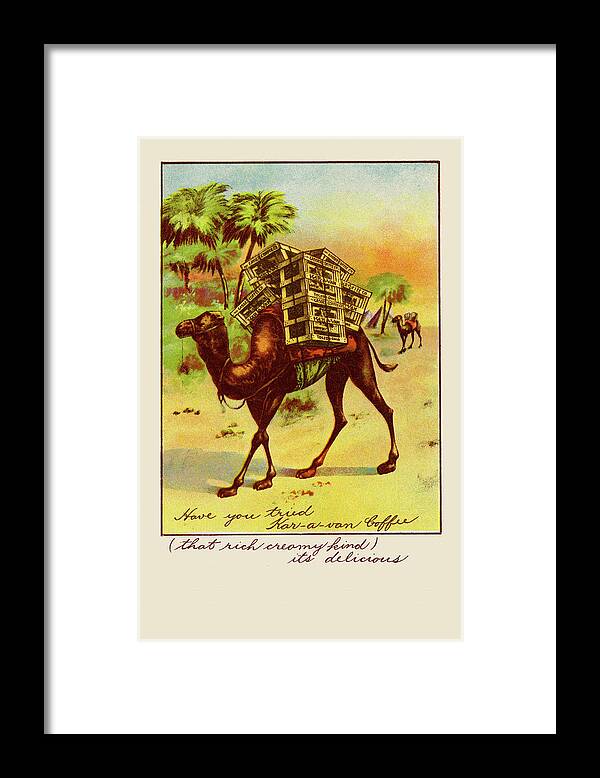 Coffee Framed Print featuring the painting Kar-A-Van Coffee by Unknown