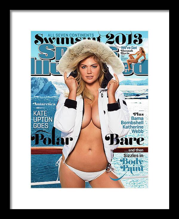 People Framed Print featuring the photograph Kate Upton Swimsuit 2013 Sports Illustrated Cover by Sports Illustrated