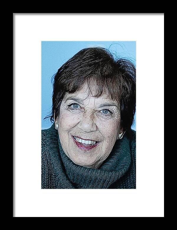 Photoshopped Image Framed Print featuring the digital art Kathleen by Steve Glines