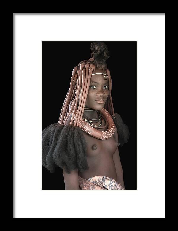 Nude Framed Print featuring the photograph Kavari Profile by Tori E Bohn