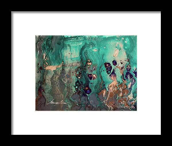 Ocean Framed Print featuring the painting Keep bubbling by Monica Elena
