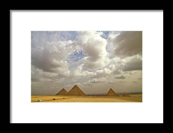 Grass Framed Print featuring the photograph Keops, Kefrén Y Micerino by Jonathan Blanquez