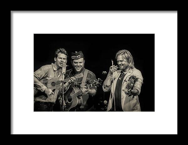 Ketch Secor Framed Print featuring the photograph Ketch Secor and Chance McCoy BW by Micah Offman