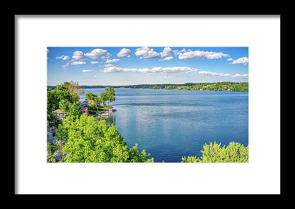 Finger Lakes Framed Print featuring the photograph Keuka Lake June 2019 by Anthony Giammarino