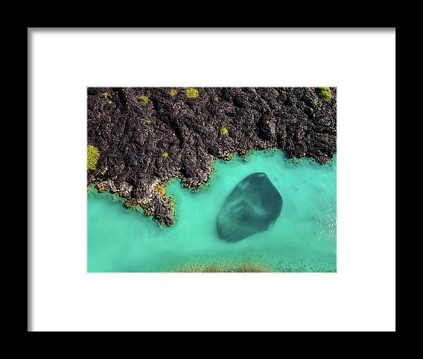Kiholo Bay Framed Print featuring the photograph Kiholo Bay Bait Ball by Christopher Johnson