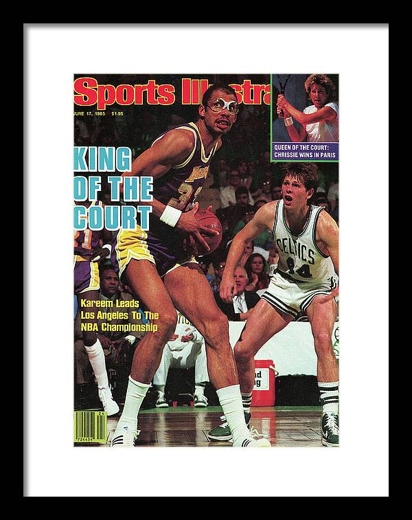 Playoffs Framed Print featuring the photograph King Of The Court Kareem Leads Los Angeles To The Nba Sports Illustrated Cover by Sports Illustrated