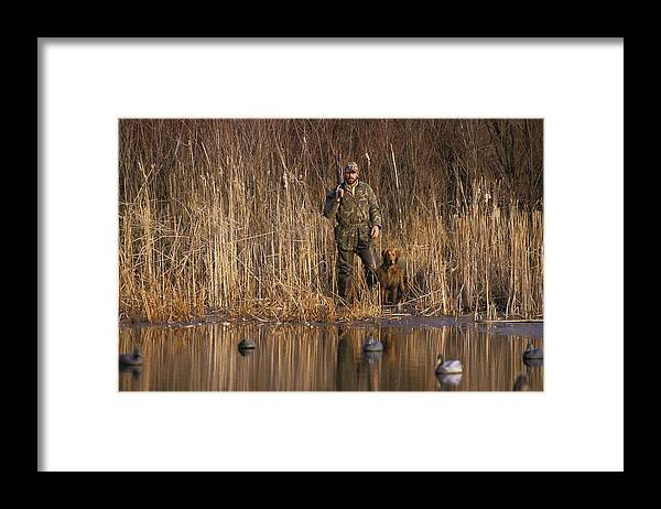 1980-1989 Framed Print featuring the photograph Kirk Gibson Goes Duck Hunting by Ronald C. Modra/sports Imagery