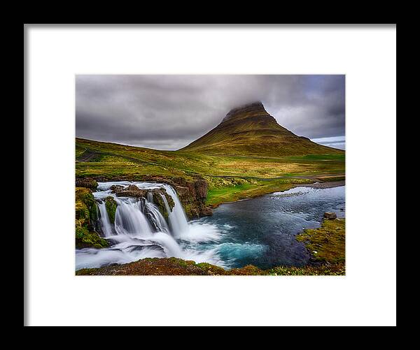 Iceland Framed Print featuring the photograph Kirkjufell by Amanda Jones