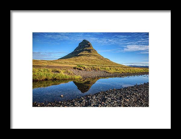 David Letts Framed Print featuring the photograph Kirkjufell Mountain by David Letts